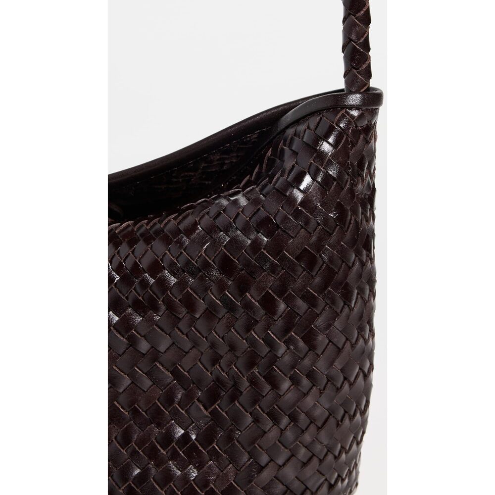 5008 Woven Shoulder Bag, Coffee Bean, One Size - Picture 4 of 5